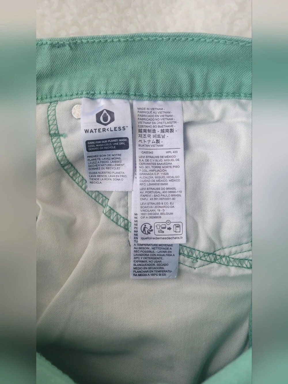 Levi's 511 Slim Fit Jeans Sz 34x29 Green